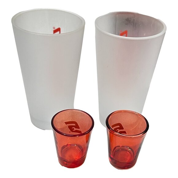 Snap-On Drinkware 4 Glass Box Set New  2 Pilsner and 2 Shot Mens - Picture 3 of 14
